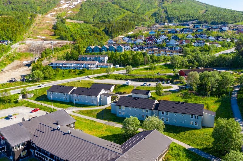 Alpinveien utendors drone 2 Narvik bolig hybel