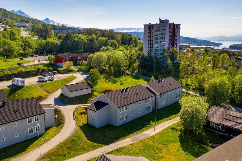Alpinveien utendors drone 3 Narvik bolig hybel