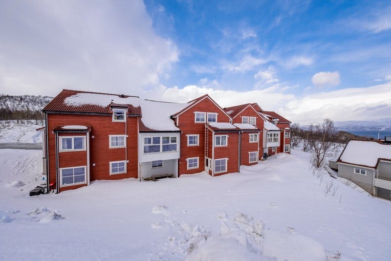 Orndalen bolig Tromso leilighet hybel ute vinter