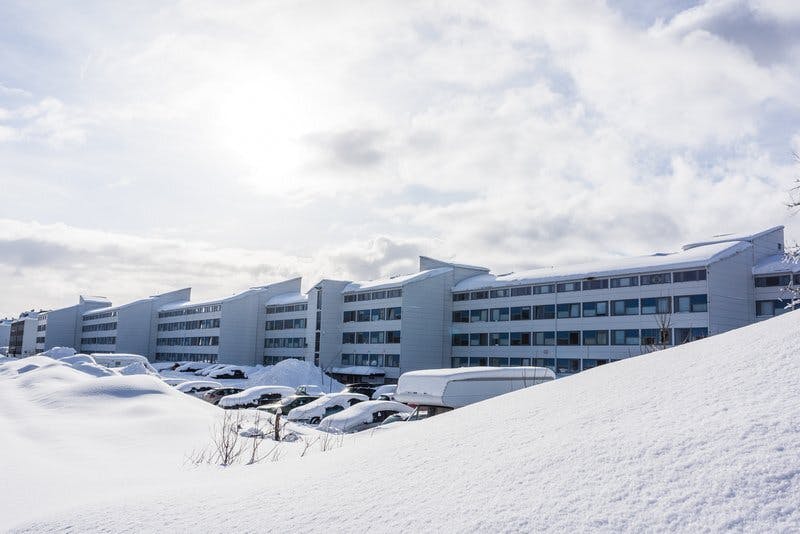 Prestvannet bolig Tromso leilighet hybel kollektiv ute vinter