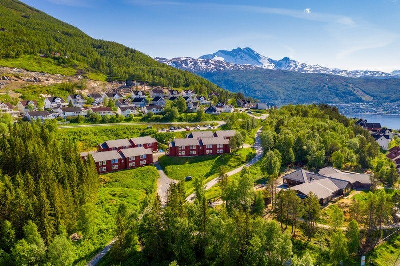 Sildretunet bolig Narvik leilighet ute drone