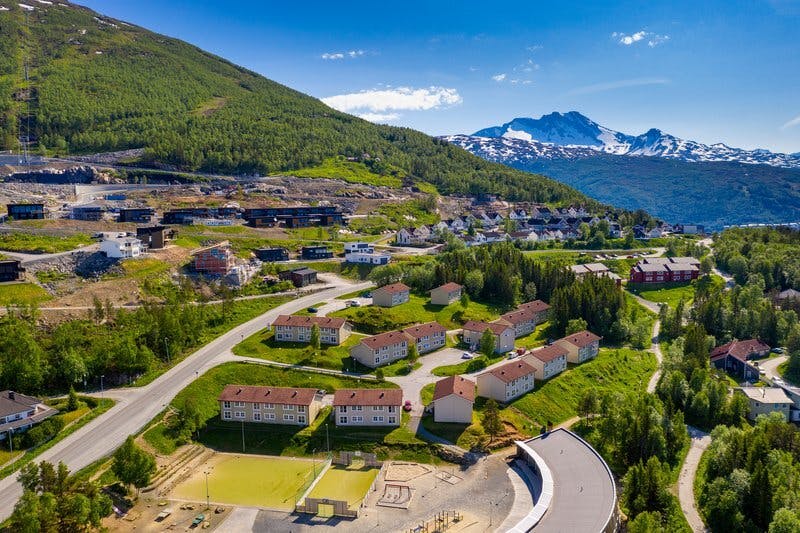 Skistua bolig Narvik leilighet hybel ute drone