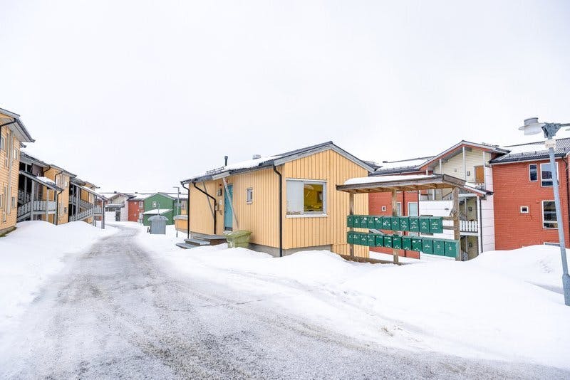 Stakkevollan bolig Tromso leilighet hybel kollektiv ute vinter