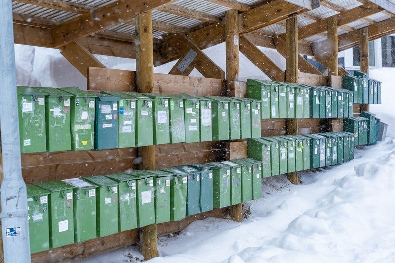 Storskogasen bolig Tromso ute postkasser