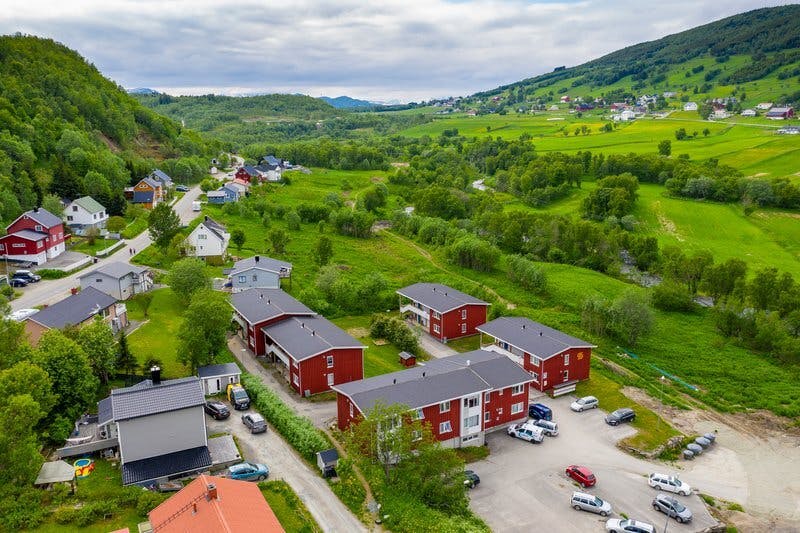 Storvollen bolig Harstad leilighet hybel kollektiv drone ute 2