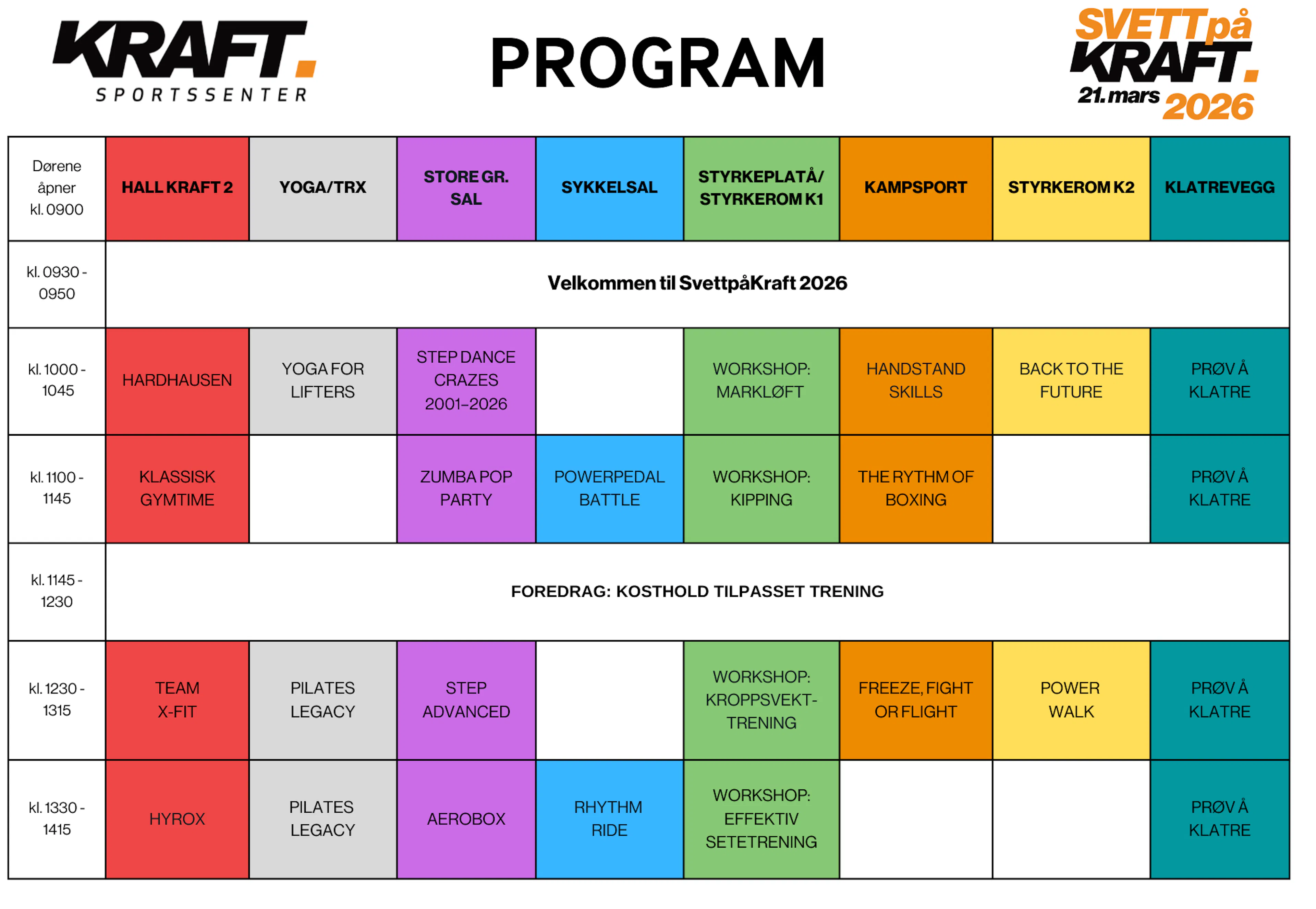 Timeplan Sp K Var 2026 4