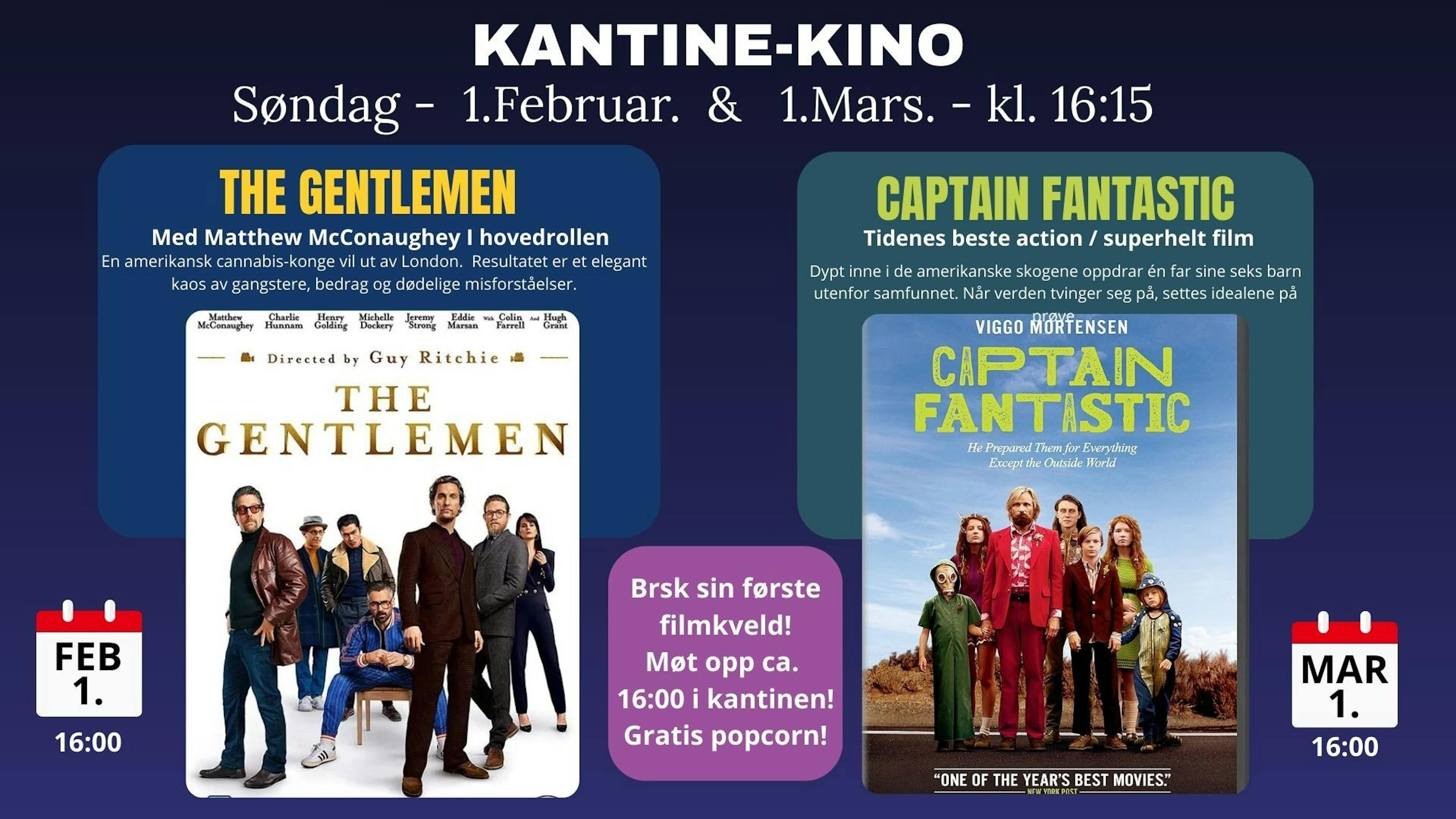 Kinoreklame feb og mars 2026