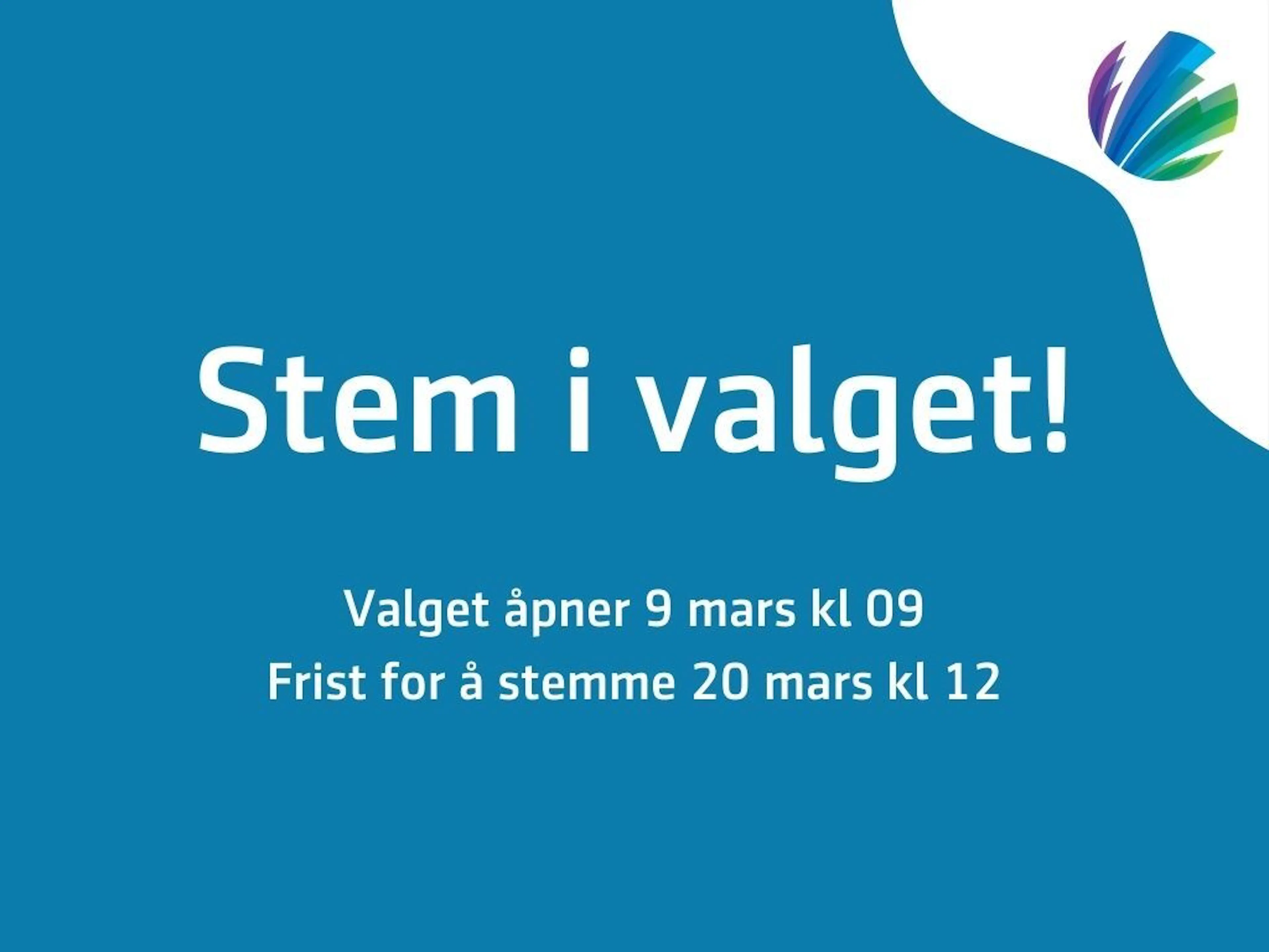 Stem i valget banner